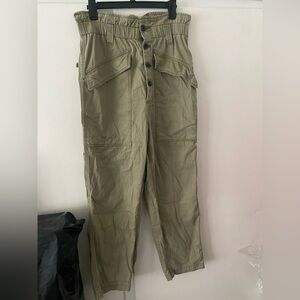 BDG Women's Olive Button-Up Cargo Pants